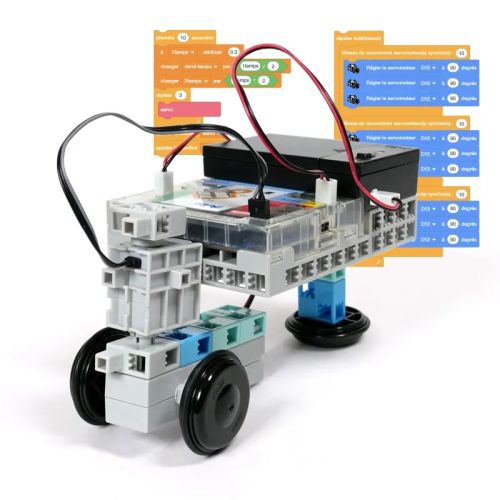Vente Robot éducatif Pack robotique de 4 kits éducation nationale + 1 seau de pièces GRATUIT sur hello RSE