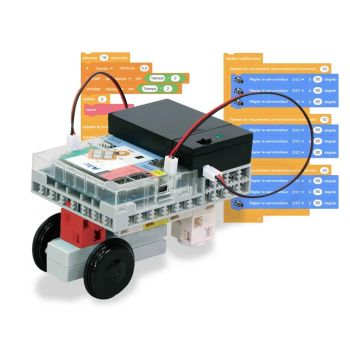 Achat Pack robotique de 9 kits robotiques école primaire + 1 kit OFFERT + 1 seau de pièces GRATUIT au meilleur prix