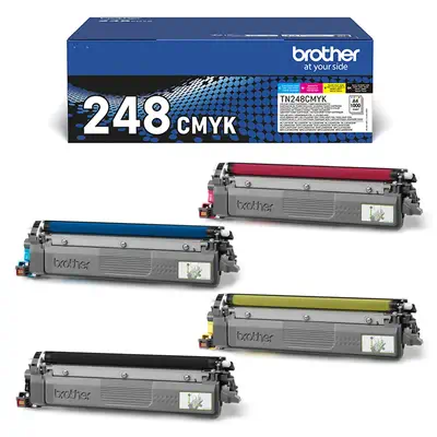 Brother TN-248VAL Cartouche de toner 4 pièce(s) Original Noir, Cyan, Magenta, Jaune - Toner - visuel 3