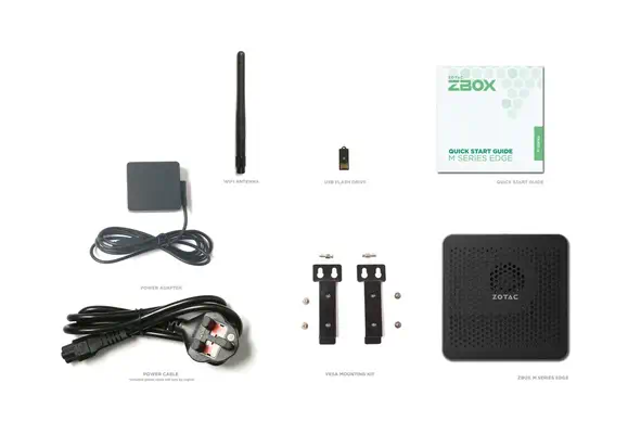 Zotac ZBOX -MI668-BE barebone PC/ poste de travail Taille pc 0,64l Noir i7-1360P 2,2 GHz - Barebone - visuel 6