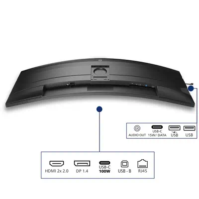 Philips 5000 series 49B2U5900CH/00 écran plat de PC 124 cm (48.8") 5120 x 1440 pixels Dual QHD LCD N - Ecran Ordinateur - visuel 4