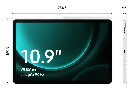 Samsung Galaxy Tab S9 FE S9 FE Samsung Samsung - visuel 1 - hello RSE - Double connectivité