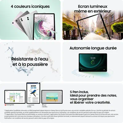 Samsung Galaxy Tab S9 FE S9 FE Samsung Samsung - visuel 1 - hello RSE - Grands écrans, grands divertissements