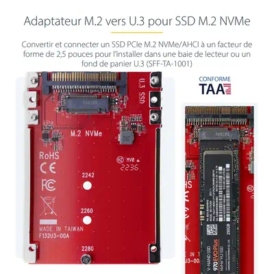 StarTech.com 1M25-U3-M2-ADAPTER carte et adaptateur d'interfaces Interne M.2 - Station d'accueil pour portable - visuel 10