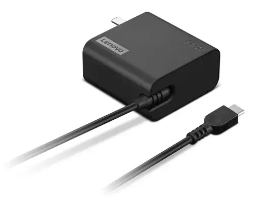 Lenovo 4X21L54610 adaptateur de puissance & onduleur Intérieure 65 W Noir - Chargeur et alimentation - visuel 3