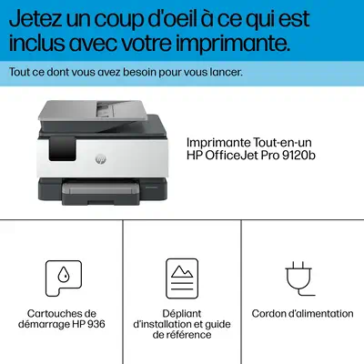 OfficeJet Pro 9120b Sans fil All-in-One Couleur Imprimante, Impression recto-verso; copieur, scanner - HP - Multifonctions Jet d'encre - visuel 7