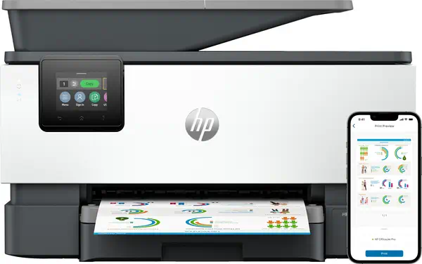 OfficeJet Pro 9120b Sans fil All-in-One Couleur Imprimante, Impression recto-verso; copieur, scanner - HP - Multifonctions Jet d'encre - visuel 9