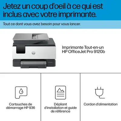 OfficeJet Pro 9120b Sans fil All-in-One Couleur Imprimante, Impression recto-verso; copieur, scanner - HP - Multifonctions Jet d'encre - visuel 7