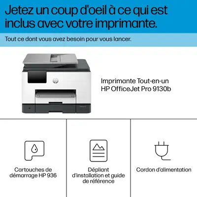 OfficeJet Pro 9130b Sans fil All-in-One Couleur Imprimante, Impression recto-verso; copieur, scanner - HP - Multifonctions Jet d'encre - visuel 9