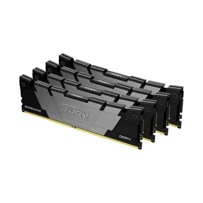 32 Go 3600 MT/s DDR4 CL16 DIMM (Kits de 4) FURY Renegade Black - Kingston - Mémoire - visuel 1