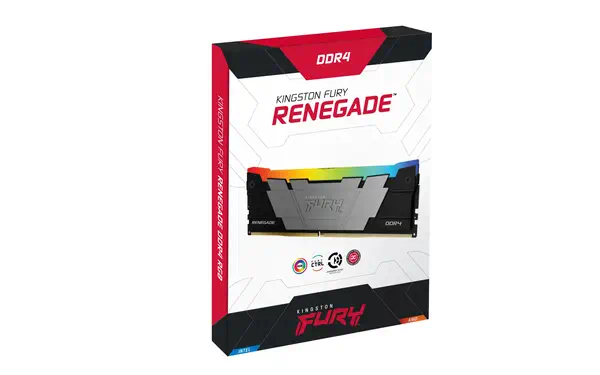 16 Go 4000 MT/s DDR4 CL19 DIMM (Kits de 2) FURY Renegade RGB - Kingston - Mémoire - visuel 5
