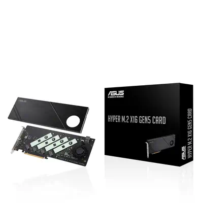 Hyper M.2 x16 Gen5 Card - Asus - Adaptateur stockage - visuel 2