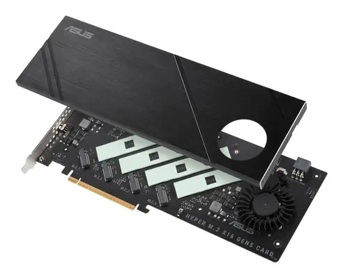 Hyper M.2 x16 Gen5 Card - Asus - Adaptateur stockage - visuel 5