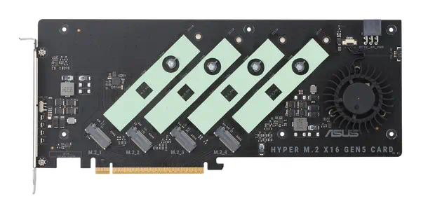 Hyper M.2 x16 Gen5 Card - Asus - Adaptateur stockage - visuel 7