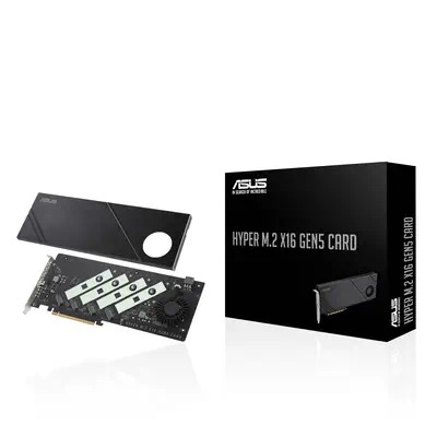 Hyper M.2 x16 Gen5 Card - Asus - Adaptateur stockage - visuel 3