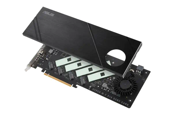 Hyper M.2 x16 Gen5 Card - Asus - Adaptateur stockage - visuel 5