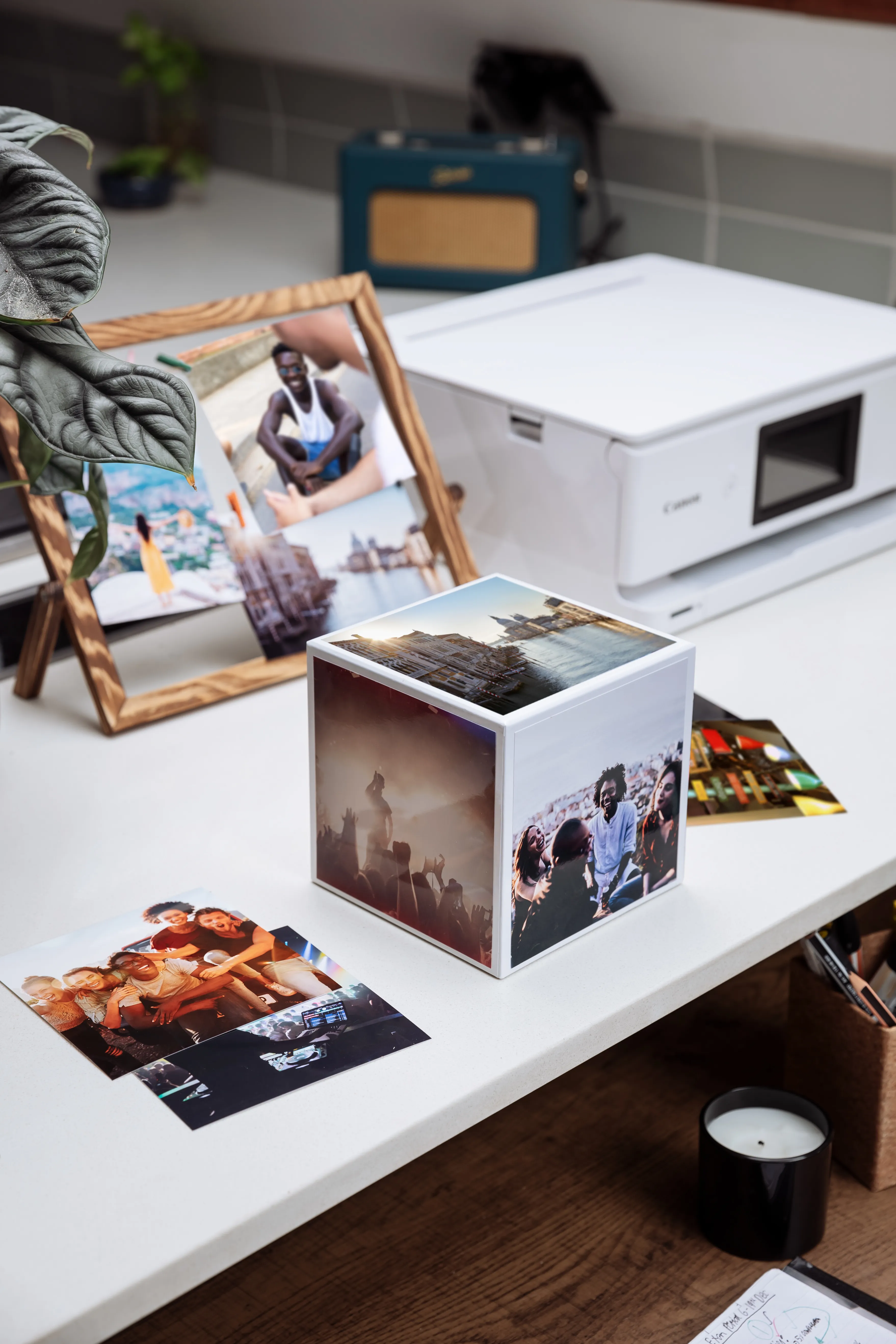 CANON pp-201 Ink Cartridge 5x5 Photo Cube Creative Pack - Canon - Papier - visuel 8