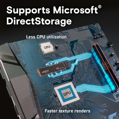 Crucial T500 2 To M.2 PCI Express 4.0 NVMe 3D TLC NAND - Disque dur SSD - visuel 6