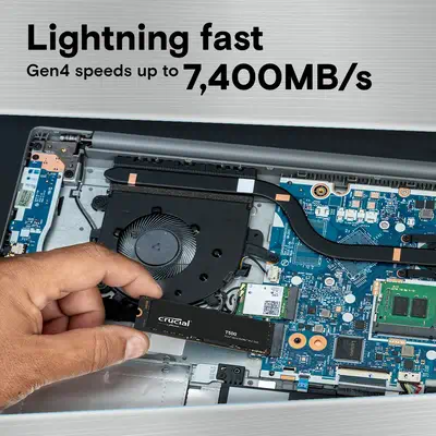 Crucial T500 2 To M.2 PCI Express 4.0 NVMe 3D TLC NAND - Disque dur SSD - visuel 2