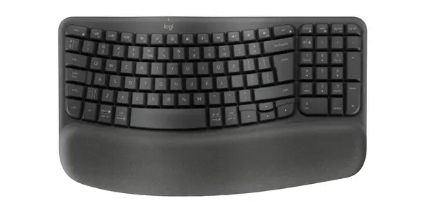 Wave Keys clavier ergonomique sans fil avec repose-poignets rembourré - Logitech - Clavier - visuel 4