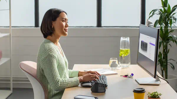 Logitech ERGO 920-012286 clavier Bureau RF sans fil + Bluetooth AZERTY Français Graphite - Clavier - visuel 10