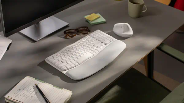 Logitech 920-012299 clavier Bureau RF sans fil + Bluetooth QWERTY Nordique Blanc - Clavier - visuel 9