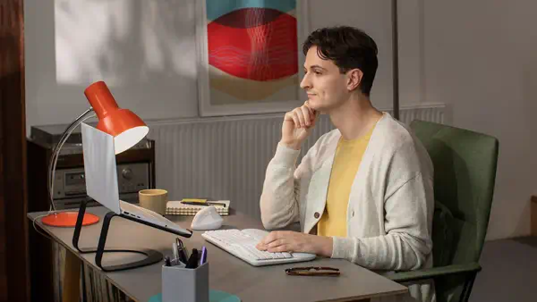 Logitech 920-012284 clavier Bureau RF sans fil + Bluetooth QWERTZ Allemand Blanc - Clavier - visuel 10