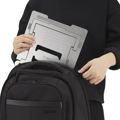 Rehausseur Easy Riser™ Aluminium pour ordinateur portable Kensington - visuel 1 - hello RSE - Coussinets antidérapants en silicone
