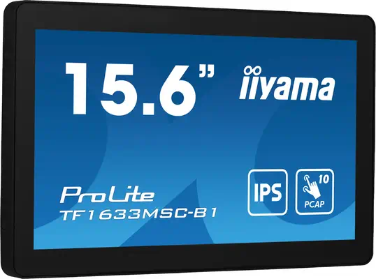iiyama ProLite TF1633MSC-B1 écran plat de PC 39,6 cm (15.6") 1920 x 1080 pixels Full HD Écran tactil - Ecran Ordinateur - visuel 1