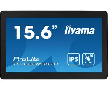 Comparaison iiyama ProLite TF1633MSC-B1 écran plat de PC 39,6 cm (15.6") 1920 x 1080 pixels Full HD Écran tactil