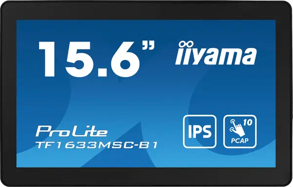 iiyama ProLite TF1633MSC-B1 écran plat de PC 39,6 cm (15.6") 1920 x 1080 pixels Full HD Écran tactil - Ecran Ordinateur - visuel 2