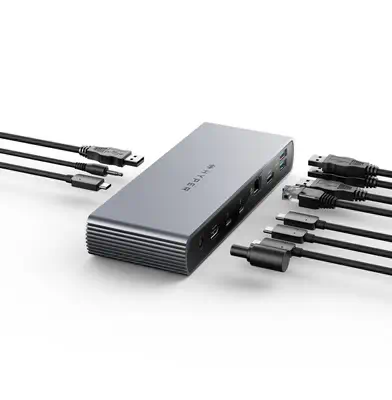 Targus HDTB4D-EU station d'accueil Thunderbolt 4 Gris - Station d'accueil pour portable - visuel 2