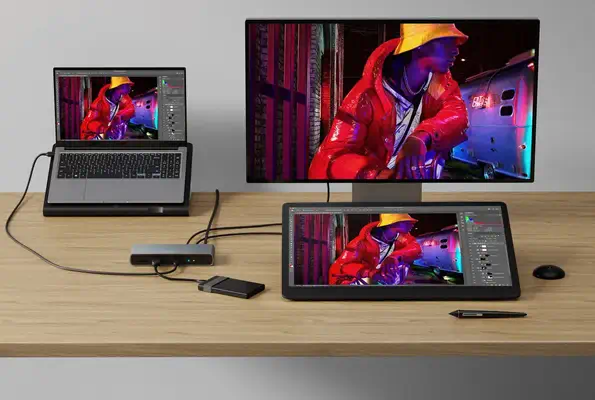Targus HDTB4D-EU station d'accueil Thunderbolt 4 Gris - Station d'accueil pour portable - visuel 6