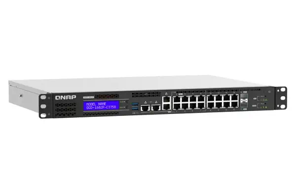 QNAP QGD-1602 Géré L2 Gigabit Ethernet (10/100/1000) 1U QNAP - visuel 1 - hello RSE - Connectivité à grande vitesse