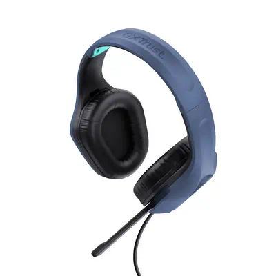 Trust GXT 415B Zirox Casque Avec fil Arceau Jouer Bleu - Casque Micro - visuel 4