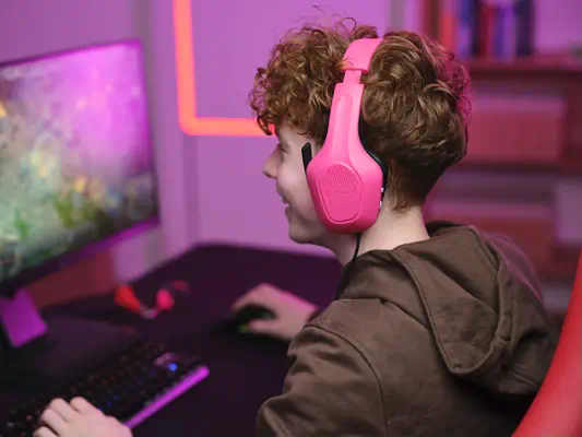 Trust GXT 415P Zirox Casque Avec fil Arceau Jouer Rose - Casque Micro - visuel 9