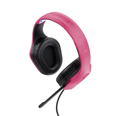 Trust GXT 415P Zirox Casque Avec fil Arceau Jouer Rose - Casque Micro - visuel 4