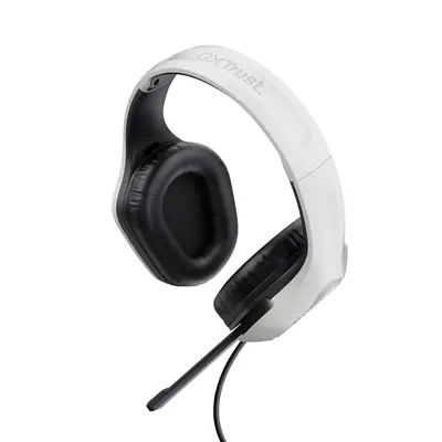 Trust GXT 415W Zirox Casque Avec fil Arceau Jouer Blanc - Casque Micro - visuel 4