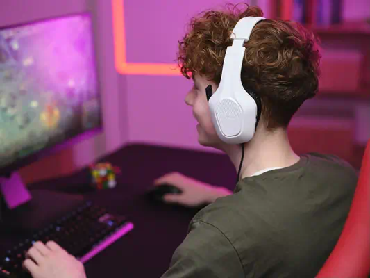 Trust GXT 415W Zirox Casque Avec fil Arceau Jouer Blanc - Casque Micro - visuel 9