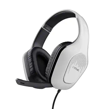 Avis Trust GXT 415W Zirox Casque Avec fil Arceau Jouer Blanc