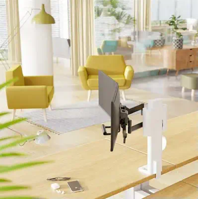 Ergotron TRACE 45-631-216 support d'écran plat pour bureau 68,6 cm (27") Blanc - Support Fixe & Mobile - visuel 5