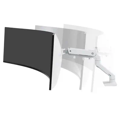 Bras pour moniteur de bureau HX avec pivot HD (blanc) - Ergotron - Support Fixe & Mobile - visuel 2