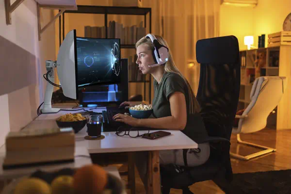 Bras pour moniteur de bureau HX avec pivot HD (blanc) - Ergotron - Support Fixe & Mobile - visuel 4