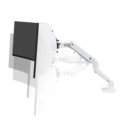 Bras pour moniteur de bureau HX avec pivot HD (blanc) - Ergotron - Support Fixe & Mobile - visuel 3