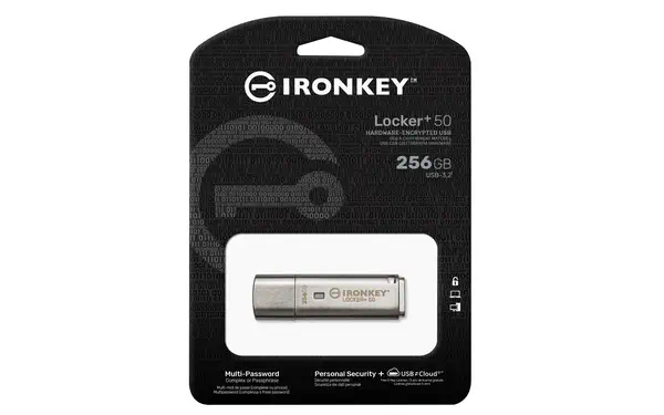 256 Go IronKey Locker Plus 50 AES Encryption - Kingston - Adaptateur stockage - visuel 3