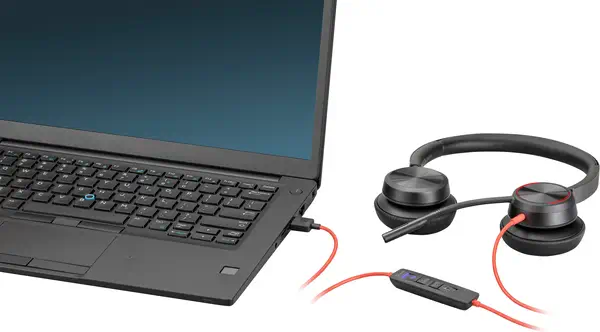 Micro-casque Poly Blackwire 8225 USB-A certifié Microsoft Teams Poly - visuel 1 - hello RSE - Contrôle continu