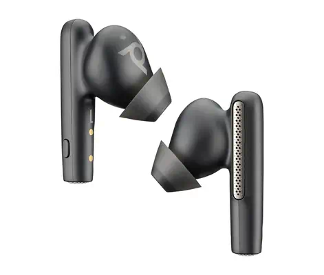 Écouteurs noir charbon Poly Voyager Free 60 UC Poly - visuel 1 - hello RSE - Connectivité simplifiée aux appareils Bluetooth