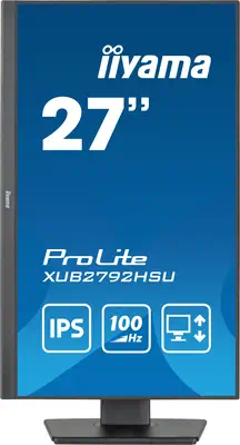 iiyama XUB2792HSU-B6 écran plat de PC 68,6 cm (27") 1920 x 1080 pixels Full HD LED Noir - Ecran Ordinateur - visuel 3