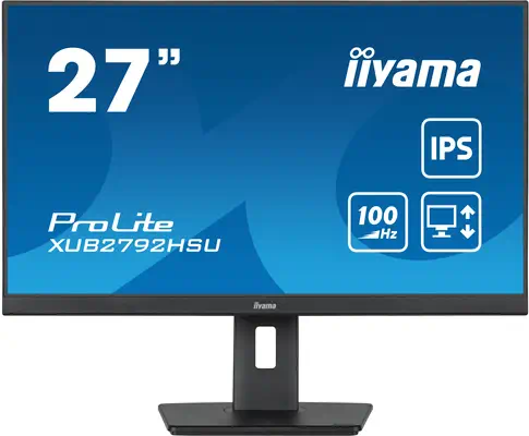iiyama XUB2792HSU-B6 écran plat de PC 68,6 cm (27") 1920 x 1080 pixels Full HD LED Noir - Ecran Ordinateur - visuel 2