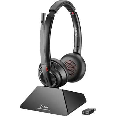Micro-casque Poly Savi 8220 DECT UC USB-A 1880-1900 Poly - visuel 1 - hello RSE - Une formation simplifiée